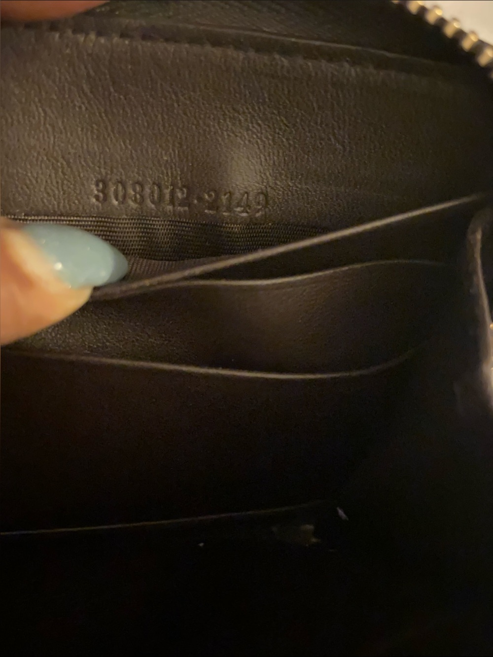 Gucci Beige Brown GG Canvas Zip Wallet with Gold Logo - Picture 6 of 6